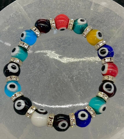 Multi Color Evil Eye Bracelet