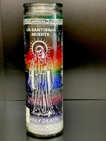 Santa Muerte 7 color candle