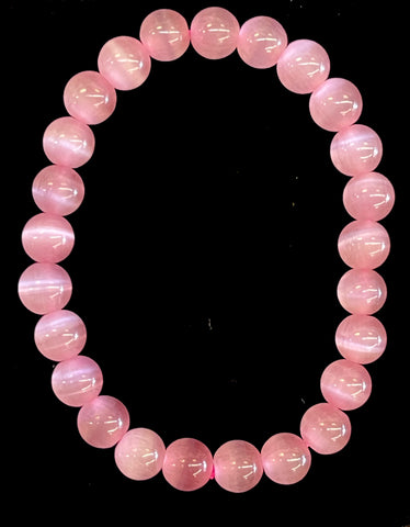 Pink Cat’s Eye Bracelet