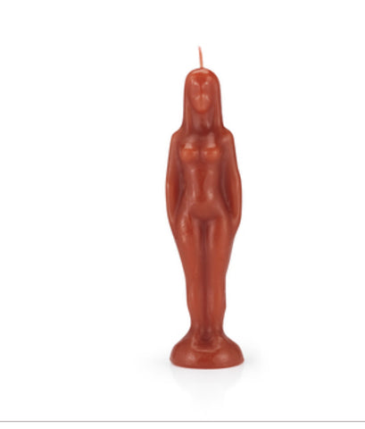Red Female Image Candle