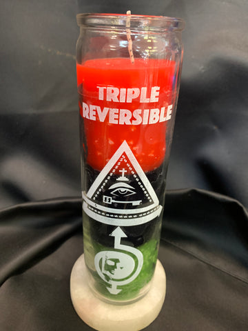 Triple Reversible Candle