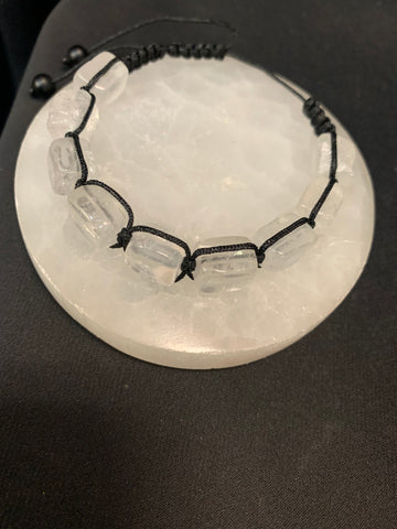 Adjustable Crystal Quartz Bracelet