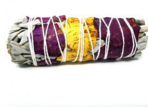 White Sage with Rose petals